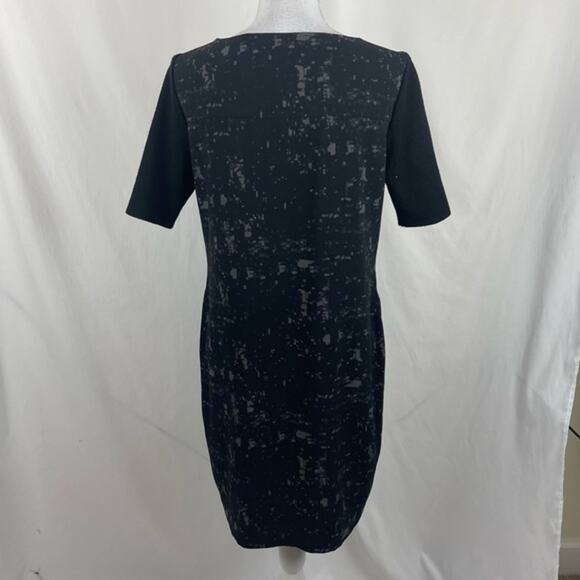Elie Tahari Black Gray Athletic Wear Zippered Gorpcore Vented Dress Size M - Picture 6 of 14